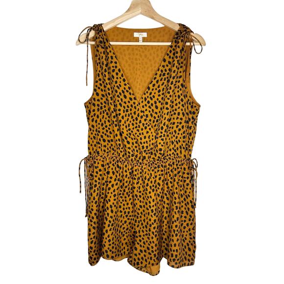 Joie Keona Leopard Romper Large - Picture 1 of 6